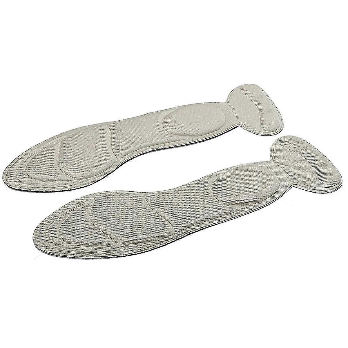 Women High Heel Insole Super Soft Pointed Tip Breathable Sponge Full Length Insole Prevent Heel Sagging Non Slip Full Size Pad