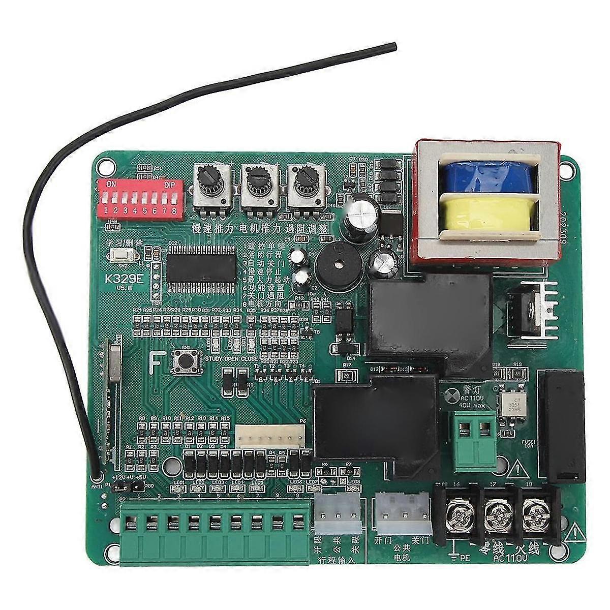 Sliding Gate Operator Control Board Replacement, Main PCB Circuit compatible with Gate Motor, Universal Gate Opener with Indicators