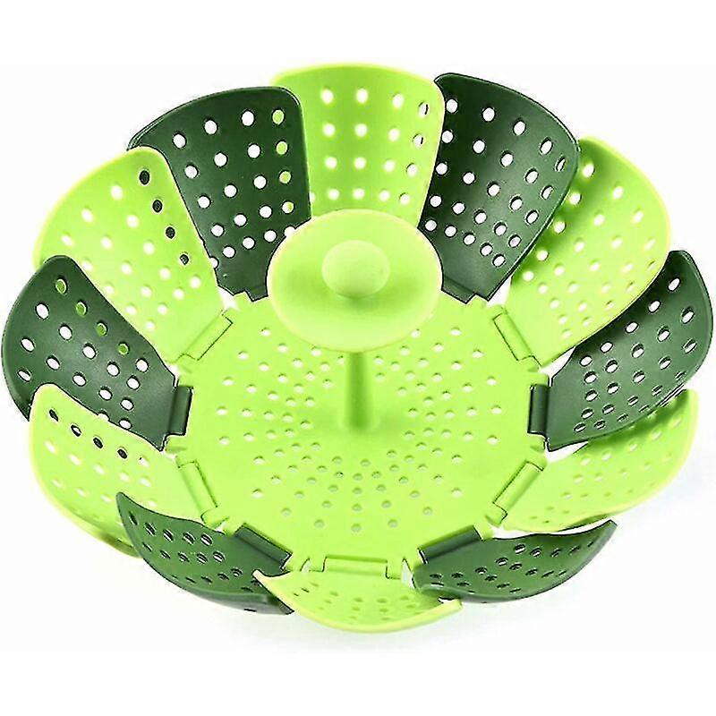 Foldable Steamer Basket Vegetable Steamer Basket Suitable For Steamer Basket Kitchen Utensils Steamer With Retractable Handle Foldable Insertable Stea