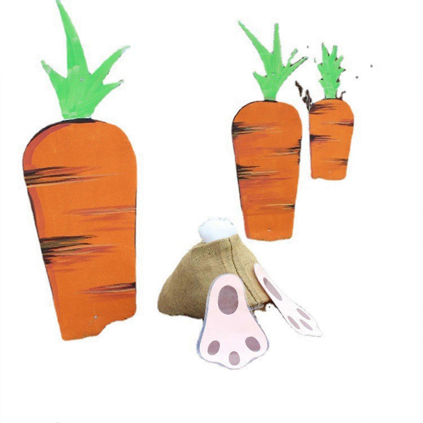 Easter Carrot Patch Decoration Lightweight Simple Practical Craft for Sidewalks Paths Backyards