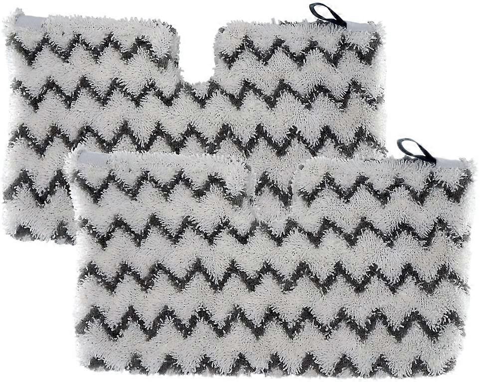 2Pcs Replacement Standard Steam Mop Pads with Scrub Strips Compatible with Shark Steam Pocket S3501 S3601 S3550 S3801 S3901 SE450 S3601d S3901d