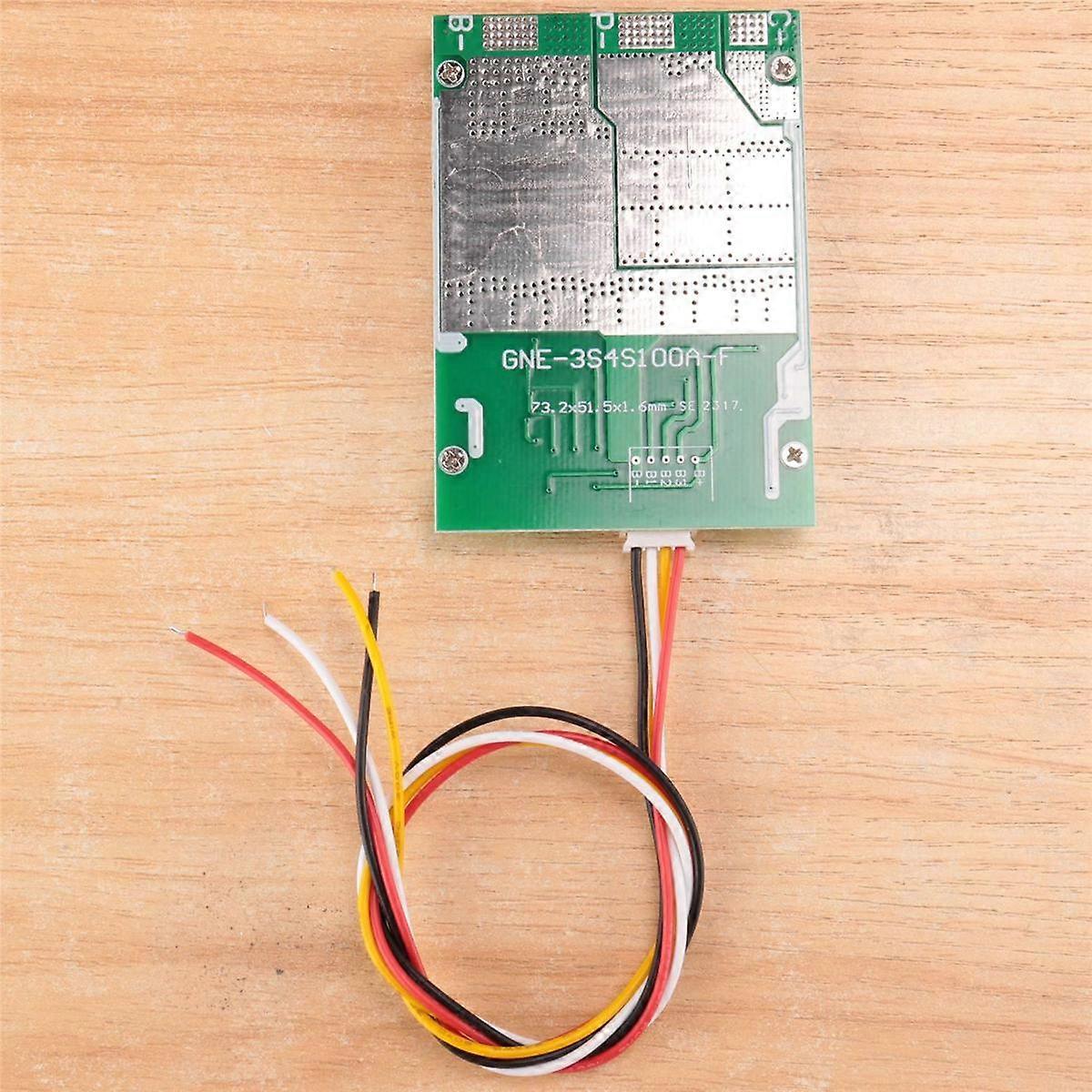 3S 12V 100A BMS Li-Iron Lithium Battery Charger Protection Board with Power Battery Balance/Enhance PCB Protection Board