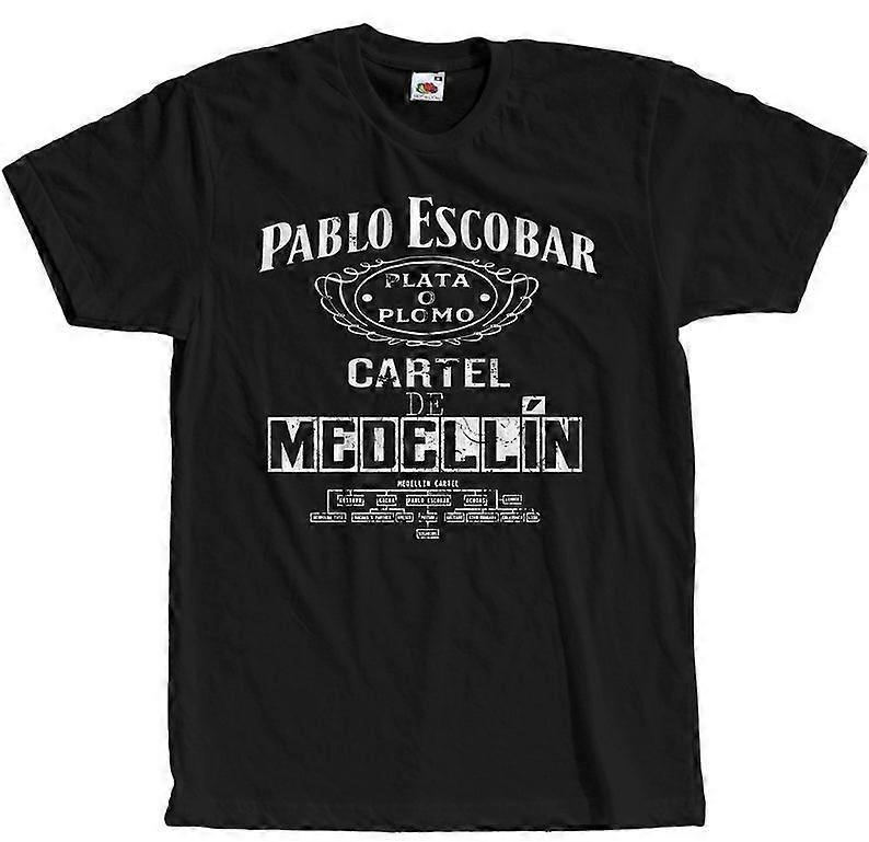 T-shirt Pablo Escobar Mugshot - Noir - Taille XL - Coton 100% - Neuf Avec étiquettes - Style Streetwear