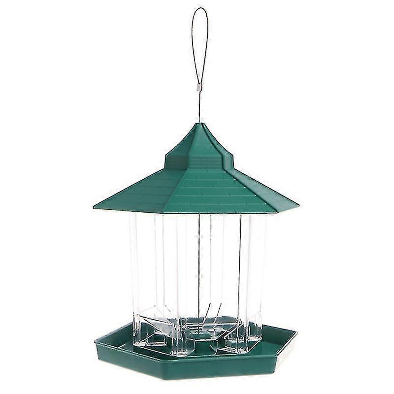 Transparent House Shaped Bird Feeder