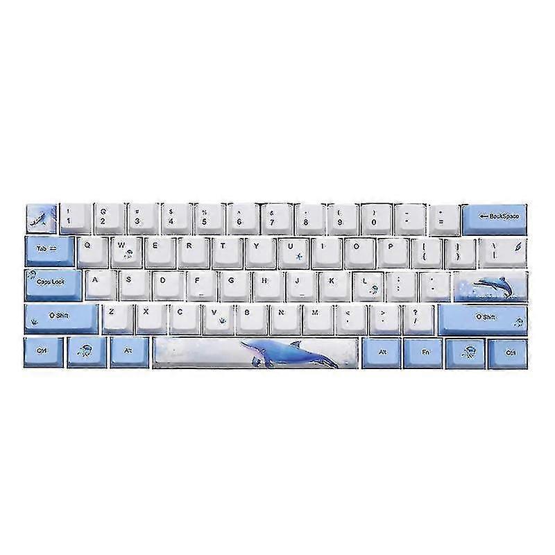 Keycap Dye Sublimation Oem Profile Mechanical Keycap 72keys/set Whale Theme