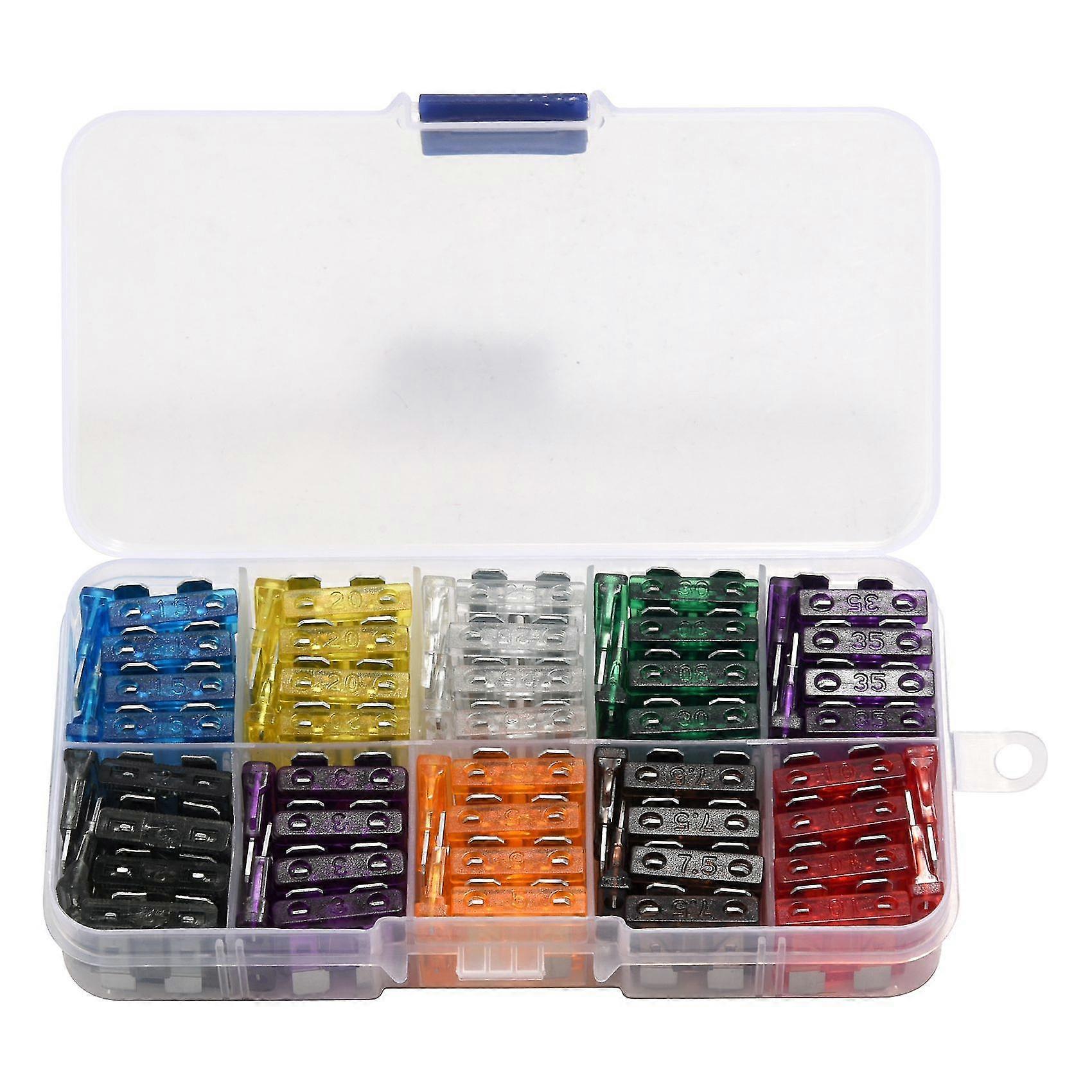 100 Mechanical Fuse 2a 3a 5a 7.5a 10a 15a 20a 25a 30a 35a For Voiture Auto