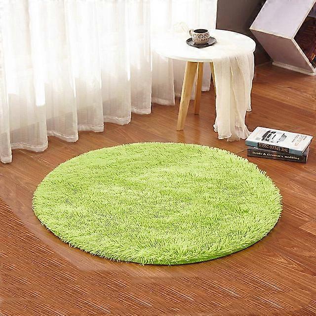 white color Round Rug Carpet Living Room Carpet Kids Room Rugs Soft and Fluffy Warm, custom size, diameter