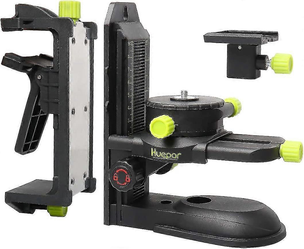 Laser Level Adapter, Multifunctional Magnetic Swivel Base With Adjustable Clip, 360 Laser Level Adapter With 1/4"-20 Male Thread, Micro-adjust Precise