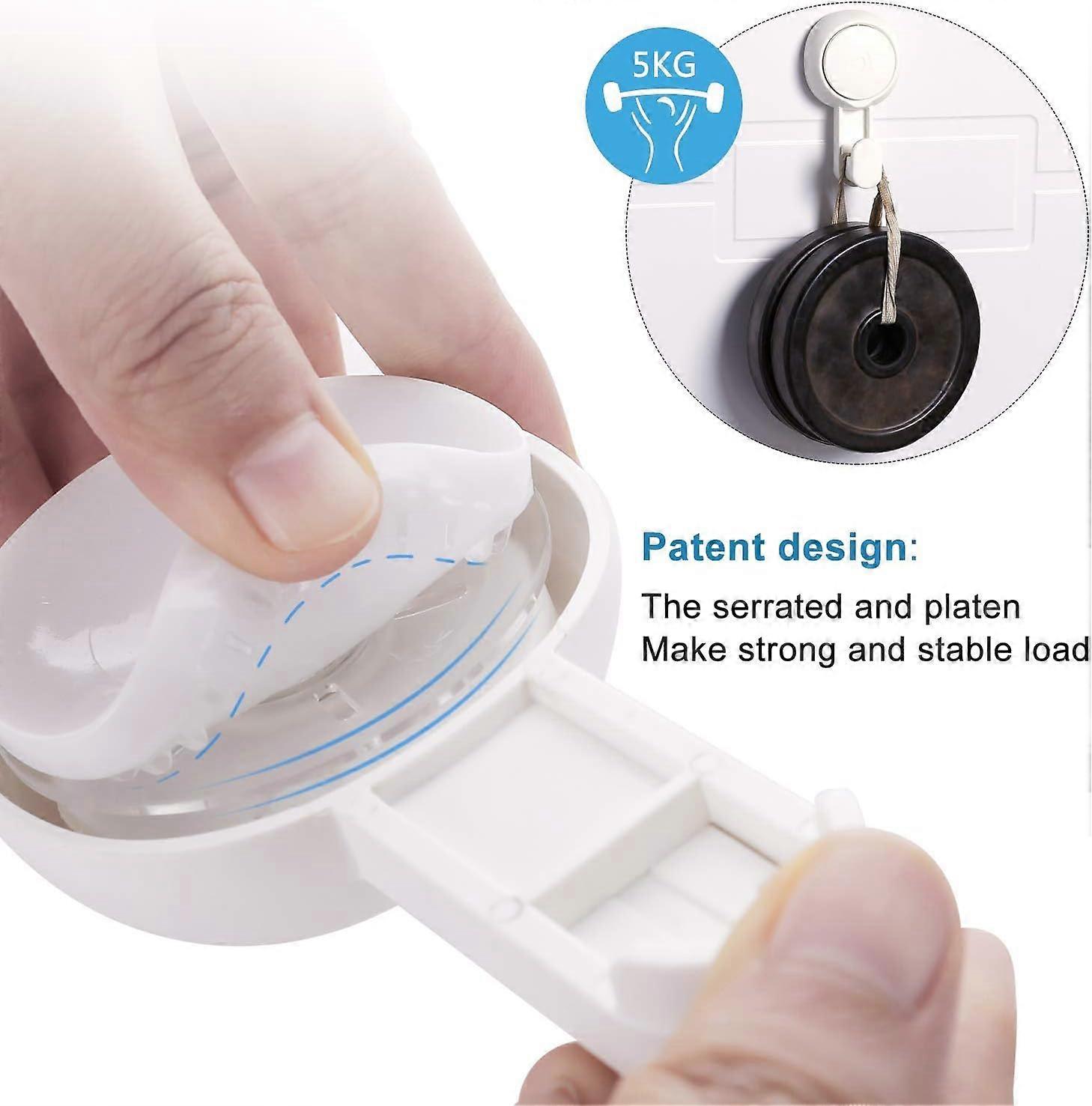 Set of 4 White Suction Cup Hooks11.5*6.4CM