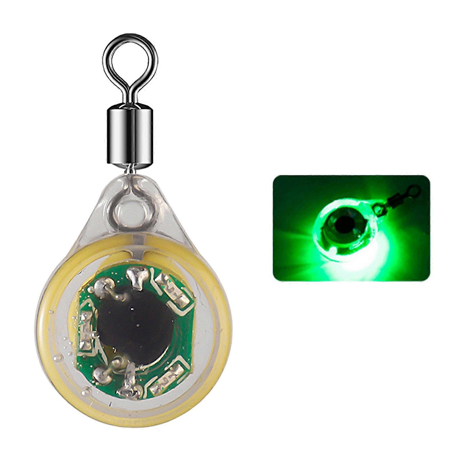 Kaesi Fishing Lure Lamp Deep Drop Underwater Simulation Fisheye Tackle Professional Attract Fish Waterproof LED Lure Attractant Button Fish Gathering
