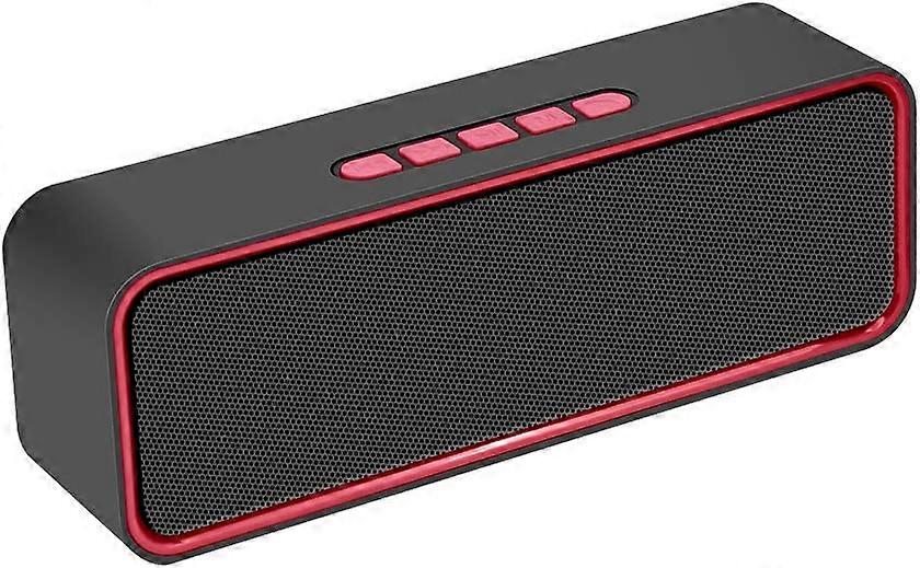 Portable Wireless Speaker,Bluetooth 5.2 Speaker(Red)