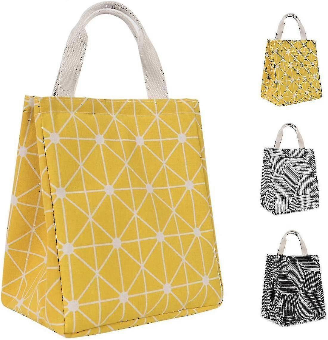 Reusable And Insulated Lunch Bag(yellow)