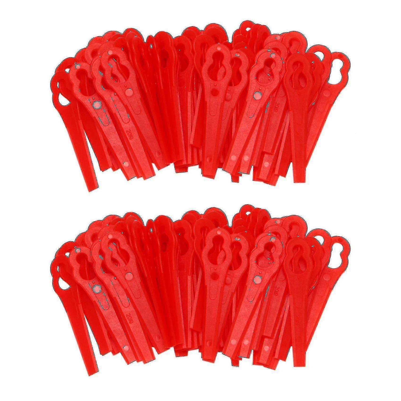 80pcs استبدال العشب المتقلب شفرات قطع الغيار جزازة العشب قطع