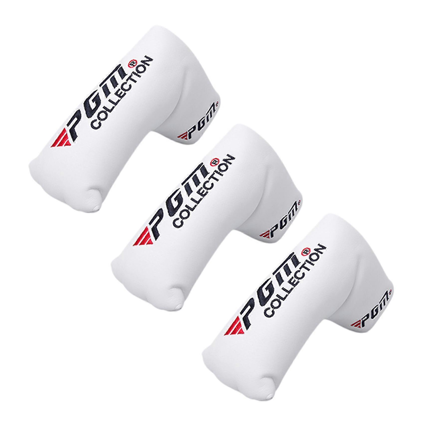 3Pc Golf Blade Putter Head Covers for Golf Embroidery Headcover