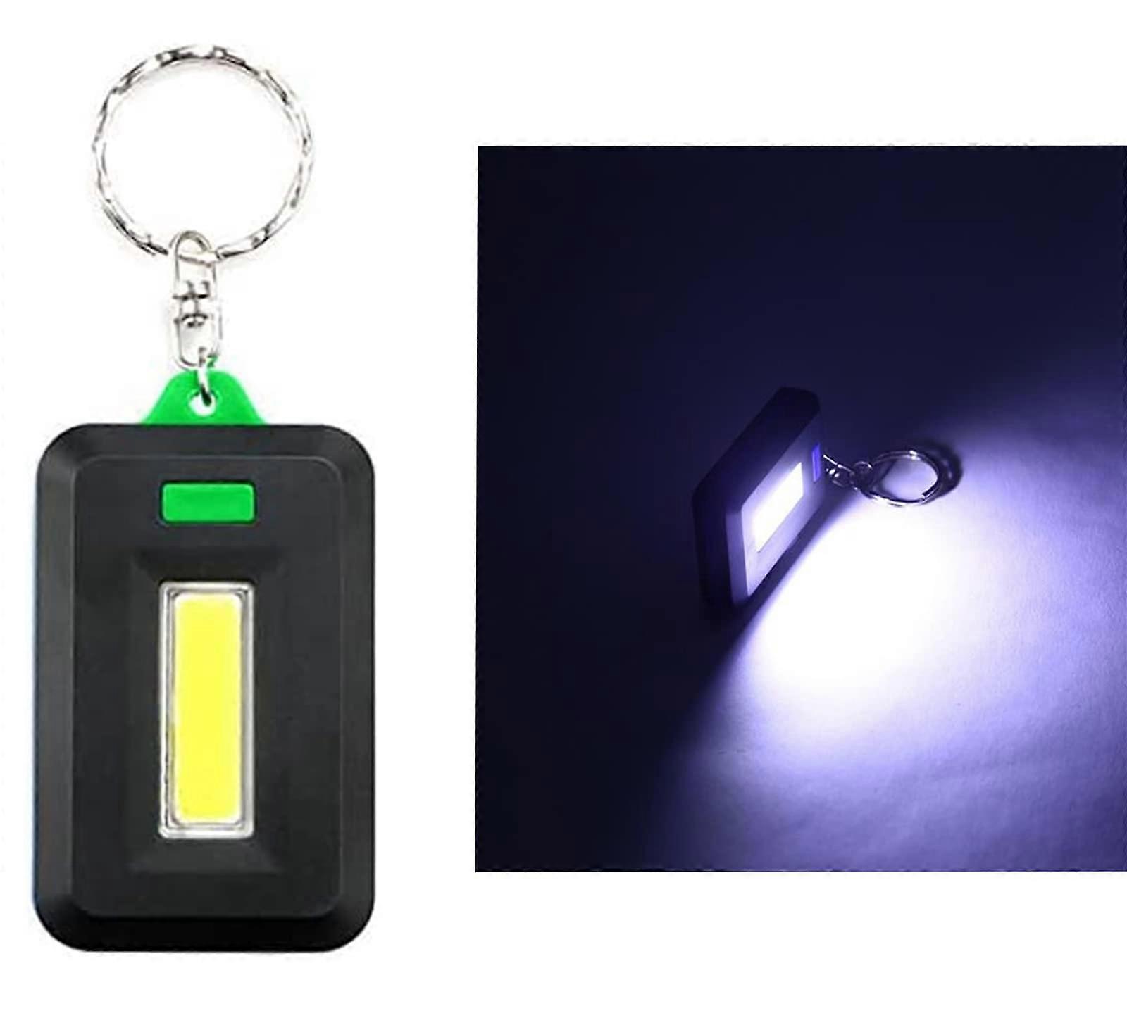 Mini LED Flashlight Keychain, Mini Keychain Light KeyLights with Key Ring, COB LED Small Key Ring Flashlight