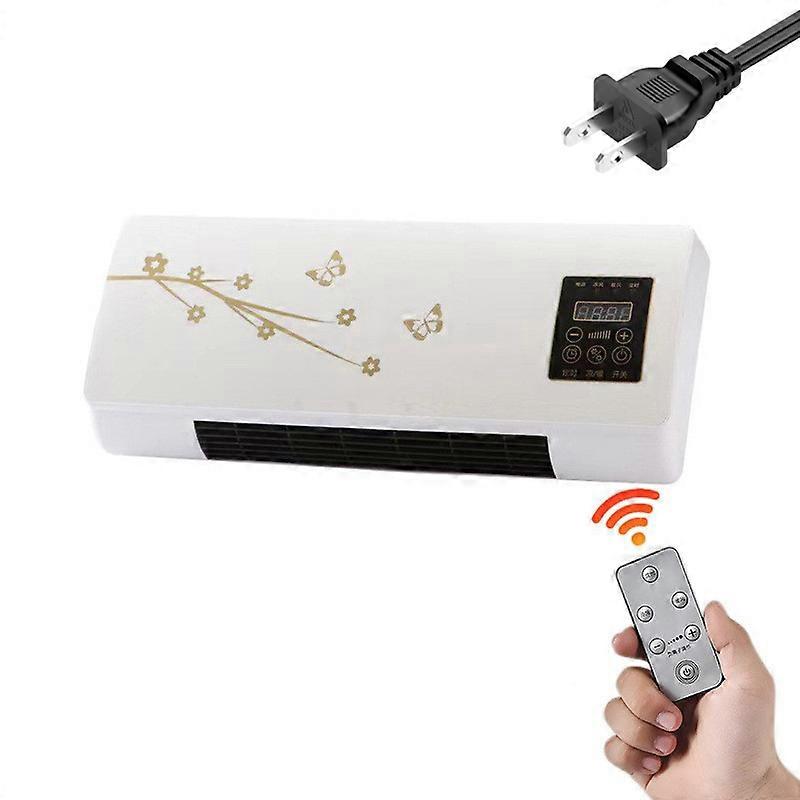 Gold Pattern Wall Hanging Air Conditioner Fan, Touch, 110V