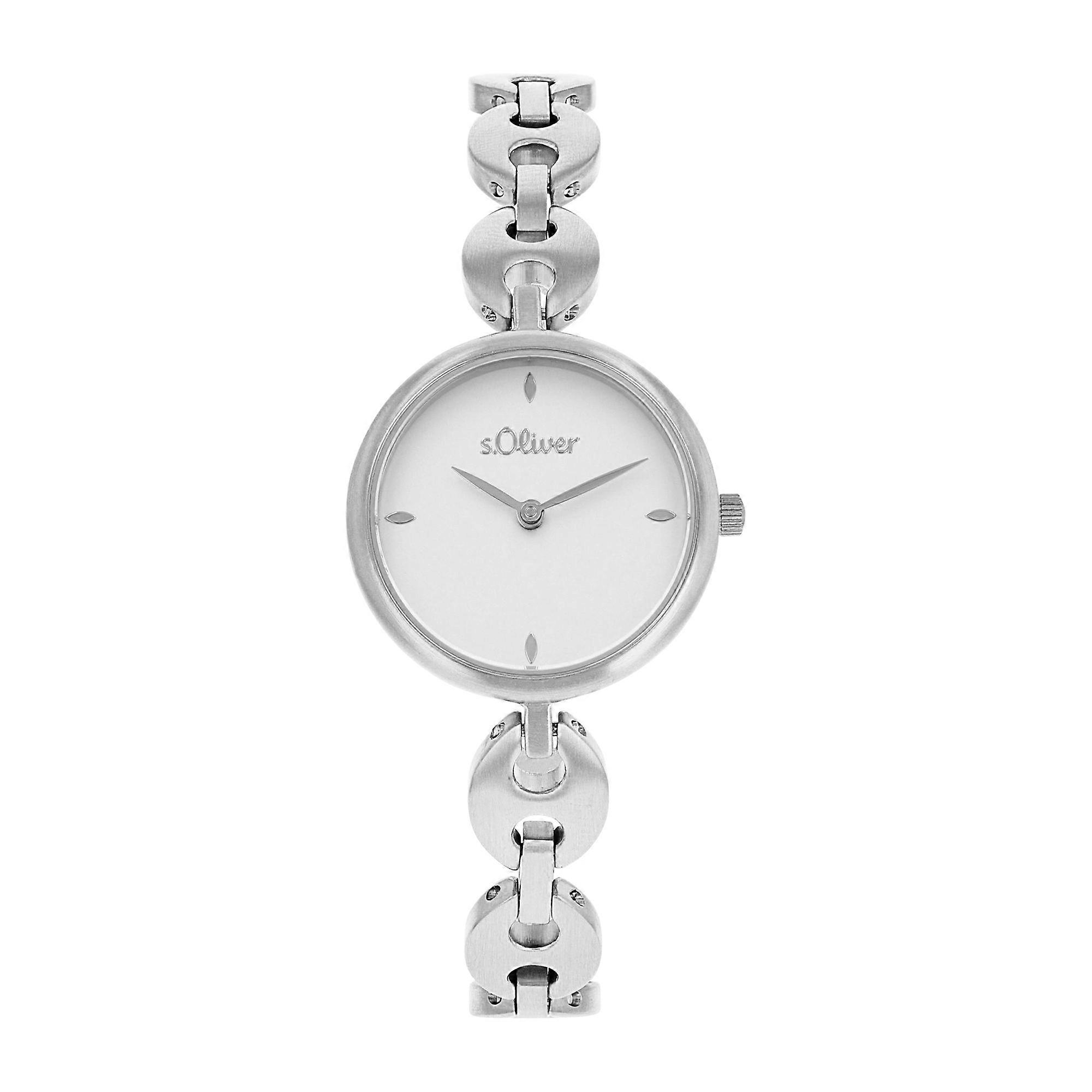 s.Oliver Ladies' Watch Wristwatch Stainless Steel Silver 2038585