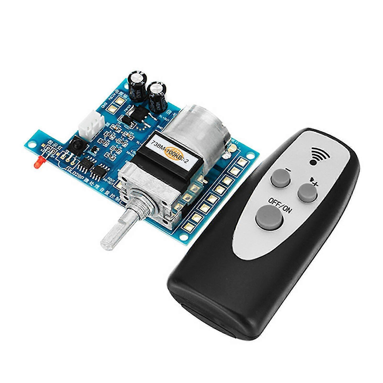 Motor Volume Control Board with Infrared Remote - DC 9V Potentiometer Modules for Precise Control