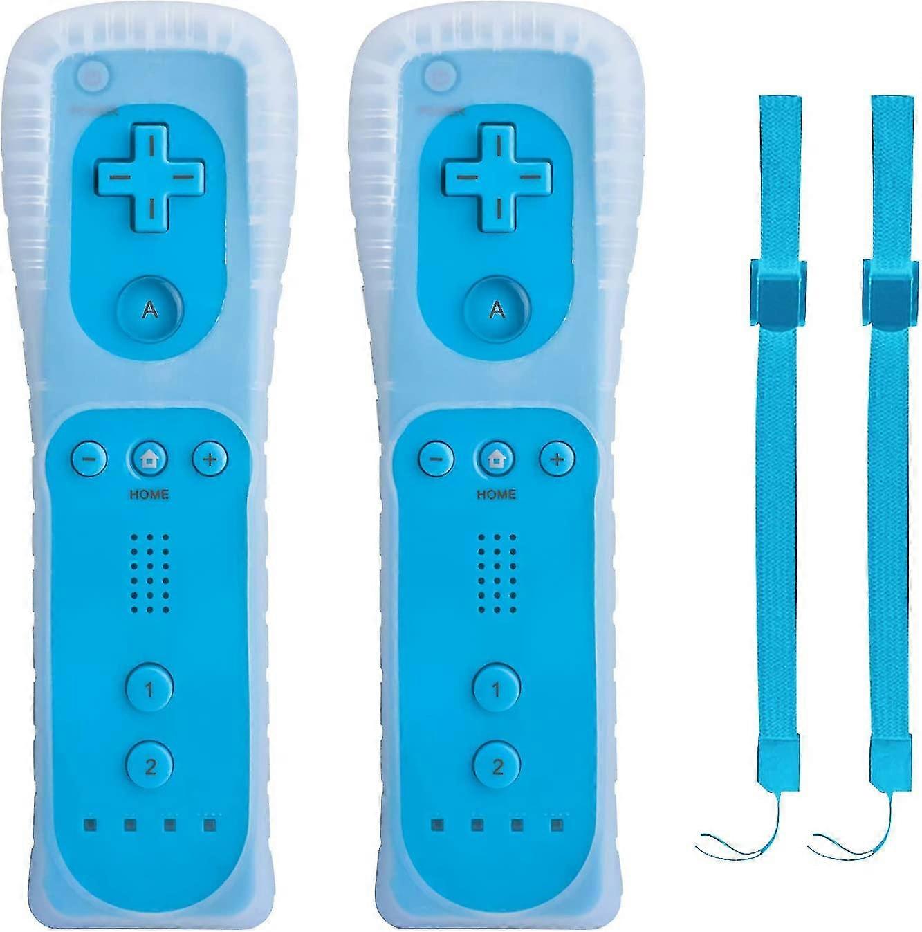 2 Right Wii Controllers Remote Control Game Wii Controller With Silicone Sleeve, Without Motion Plus