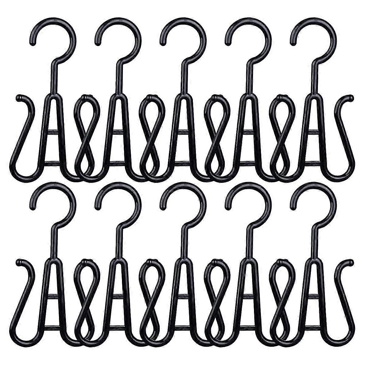 Double Shoes Drying Rack 50pcs Shoe Display Hooks Drying Rack Plastic Hanger For Shop Home Supermarket Mall