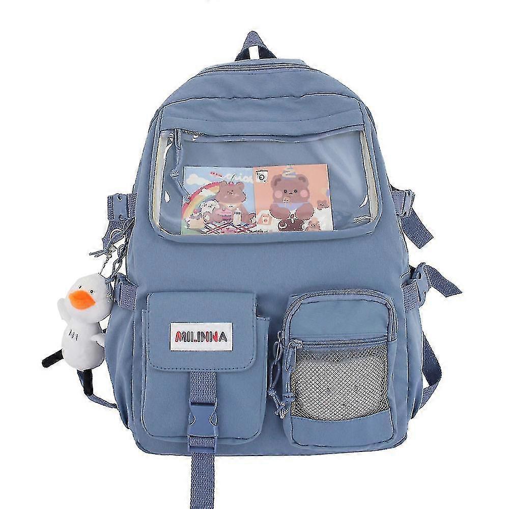 الرسوم المتحركة طالب في سن المراهقة حقيبة ظهر شفافة حقيبة مدرسية لطالب المدرسة الثانوية