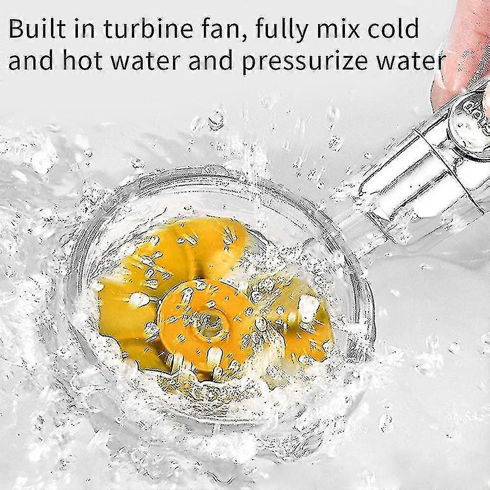High Pressure Shower Head 360 Degree Rotating Water Saving Hand Spray