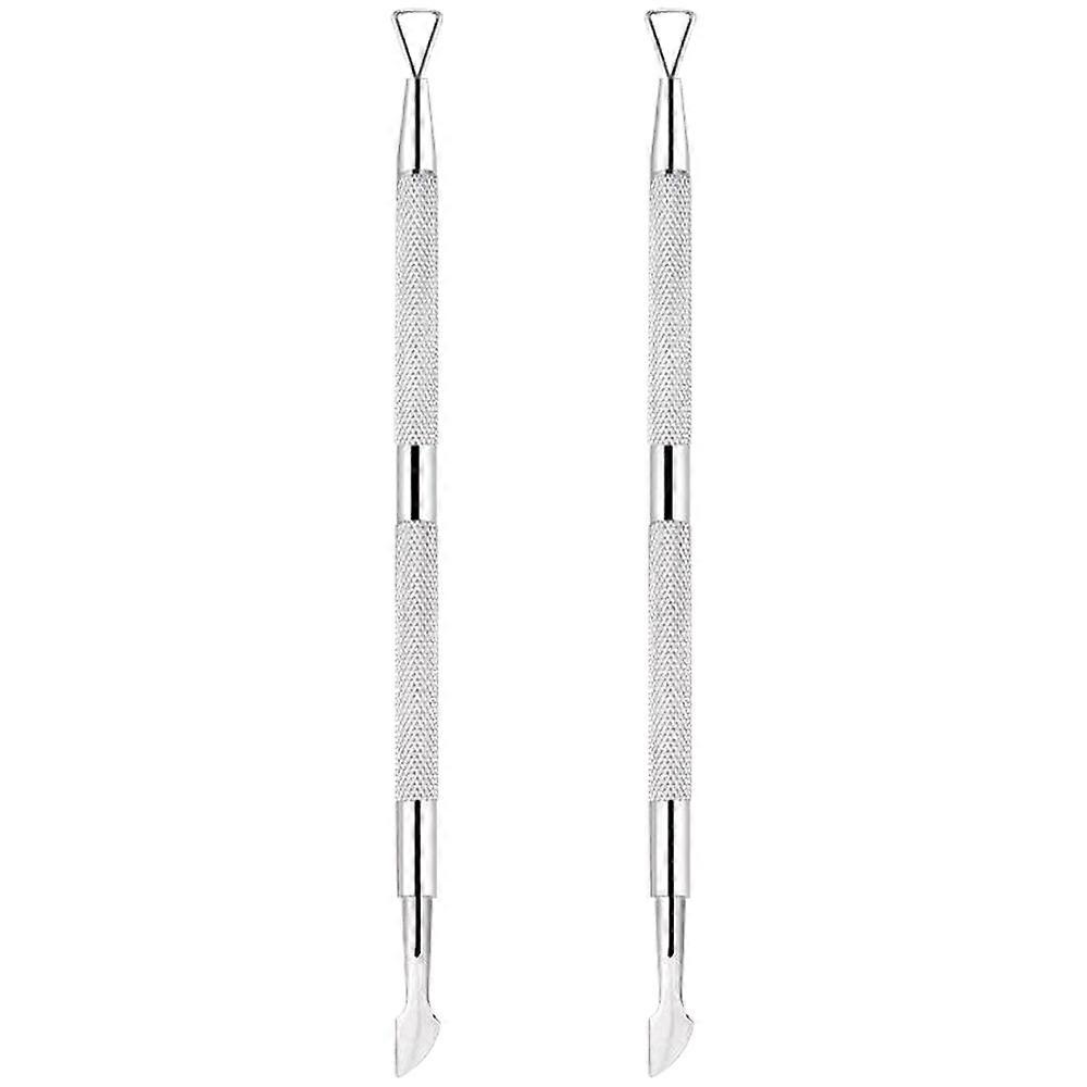Stainless Steel Cuticle Pusher - Triangle Peeler Scraper
