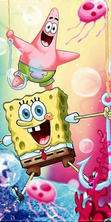 Spongebob Strandhandduk 70 x 140 cm