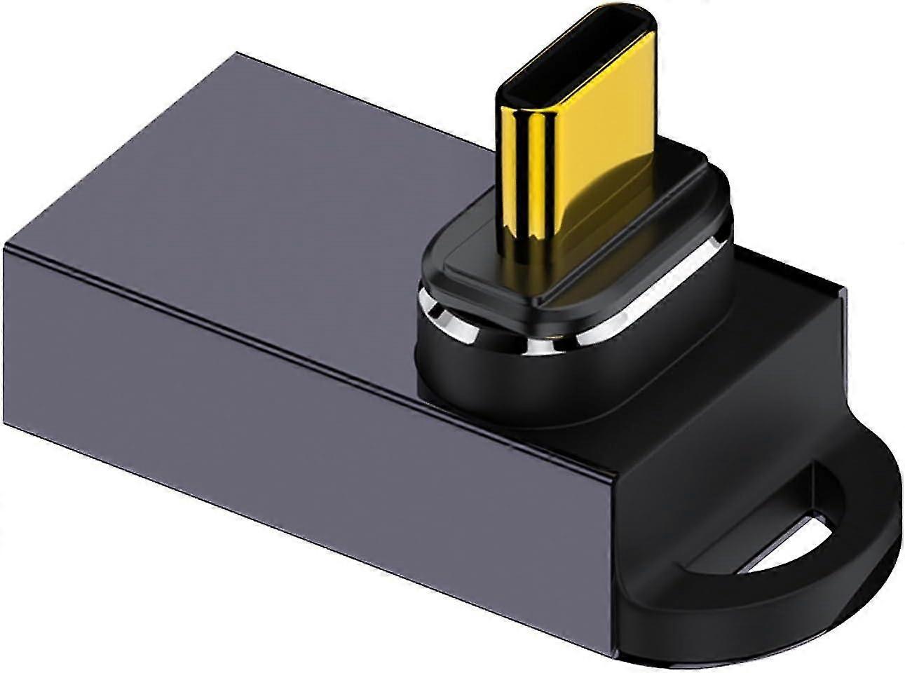 USB-C-zu-USB-Adapter rechtwinkliger 10-Gbit/s-USB-C-zu-USB-A-Konverter Sichere 24-polige Befestigung Thunderbolt 3- und OTG-kompatibel