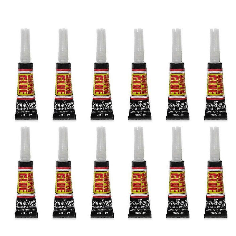 12 Stück Sekundenkleber Multifunktionaler starker Klebstoff Home Office Instant Glue Tool