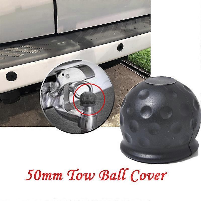 50mm Tow Bar Ball Cover Cap Towing Hitch Caravan Trailer Towball Protect PVC Universal For Car Truck Trailer RV Camper ATV Quad xjcl