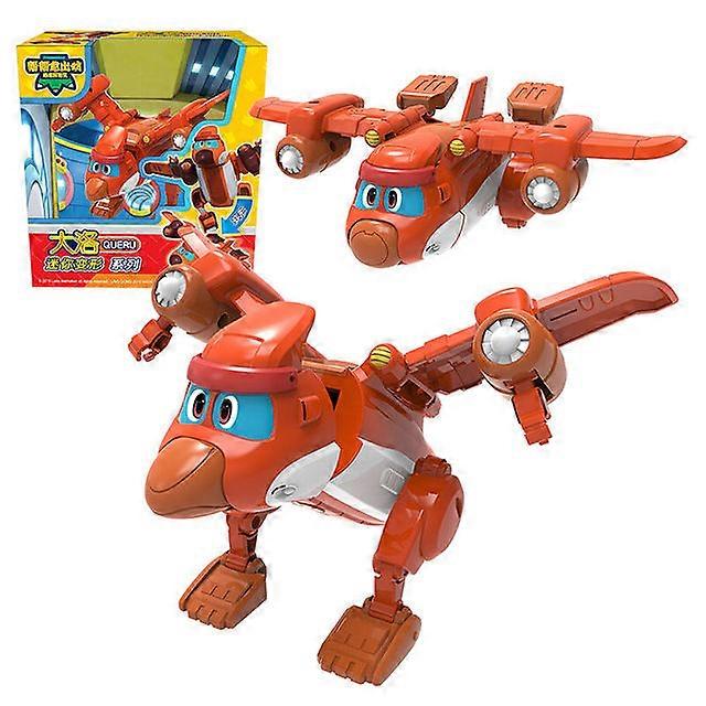 Newest ABS Min Deformation Gogo Dino Action Figures REX Transformation Car Airplane Motorboat Crane Dinosaur toys for Kids