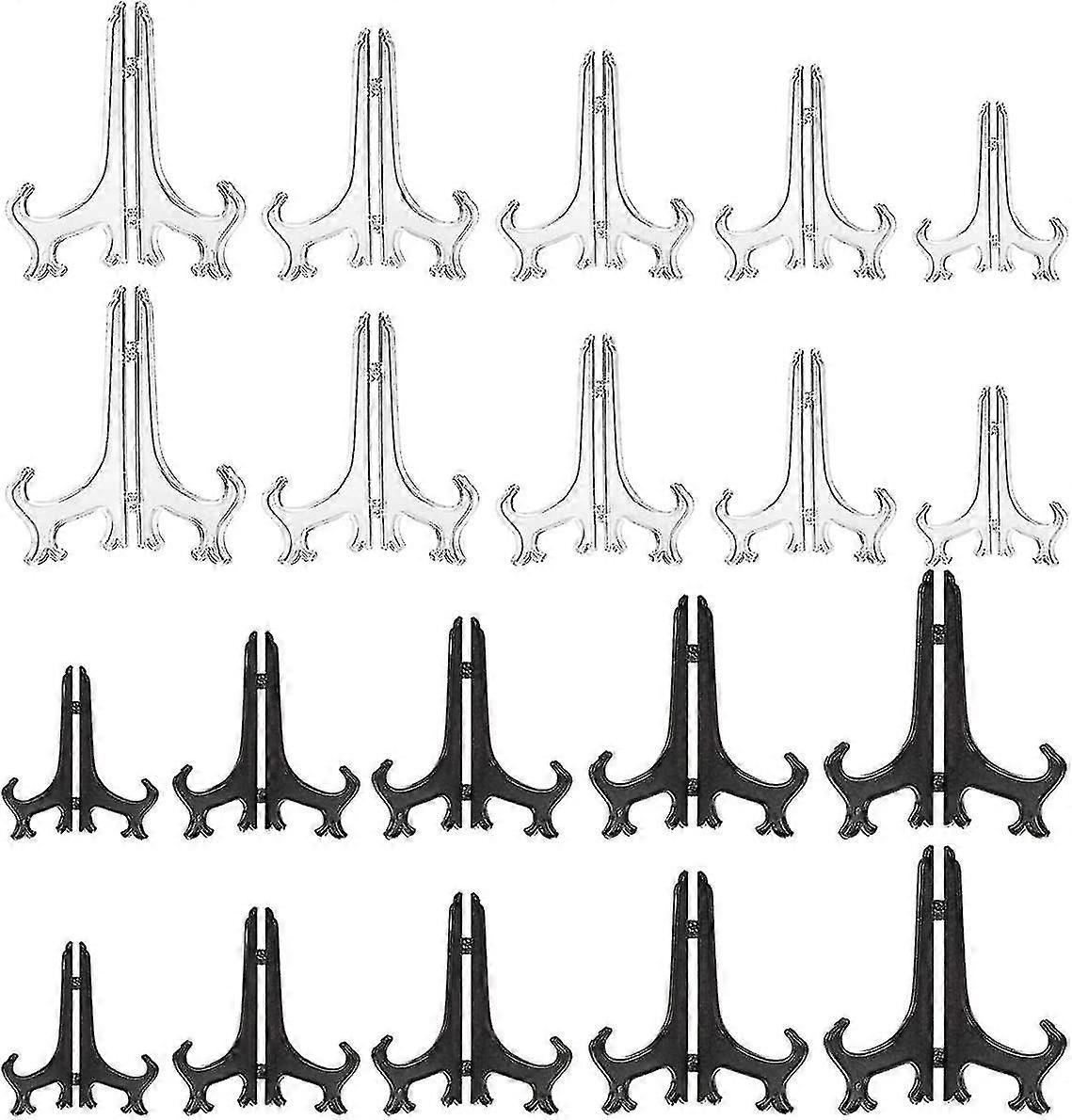 Set Of 20 Plastic Easels For Displaying Plates, Bowls, Books