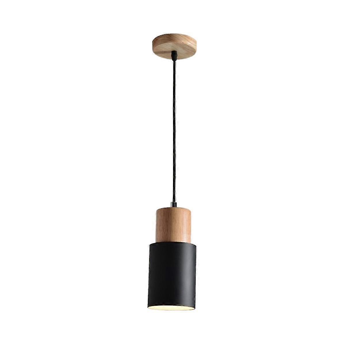 Small Chandelier Cylindrical Chandelier Macaron Chandelier Shade Nordic Ceiling Lamp,black(without