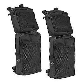 alta qualidade 2x ao ar livre atv traseiro portador quadro lateral saco snowmobile panniers com alça fixa
