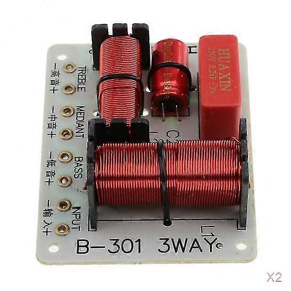 2pieces 150w 3 Way Frequency Divider Speaker Crossover Filters Board