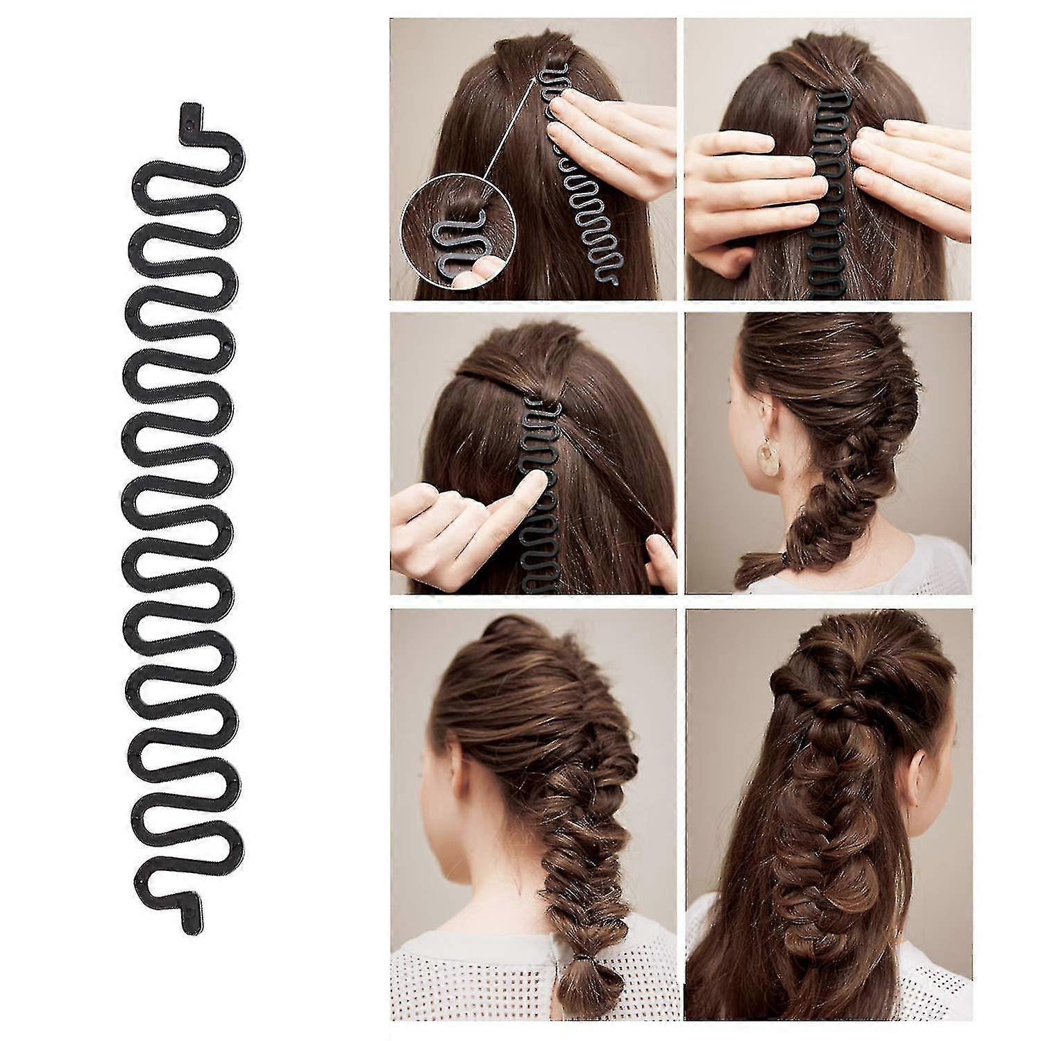 27pcs Haar Styling Set, Haar Design Styling Tools, DIY Zubehör Haar Modelling Tool Kit Magic Fast Spiral Haar Zopf Flechtwerkzeug für Frauen und Gi