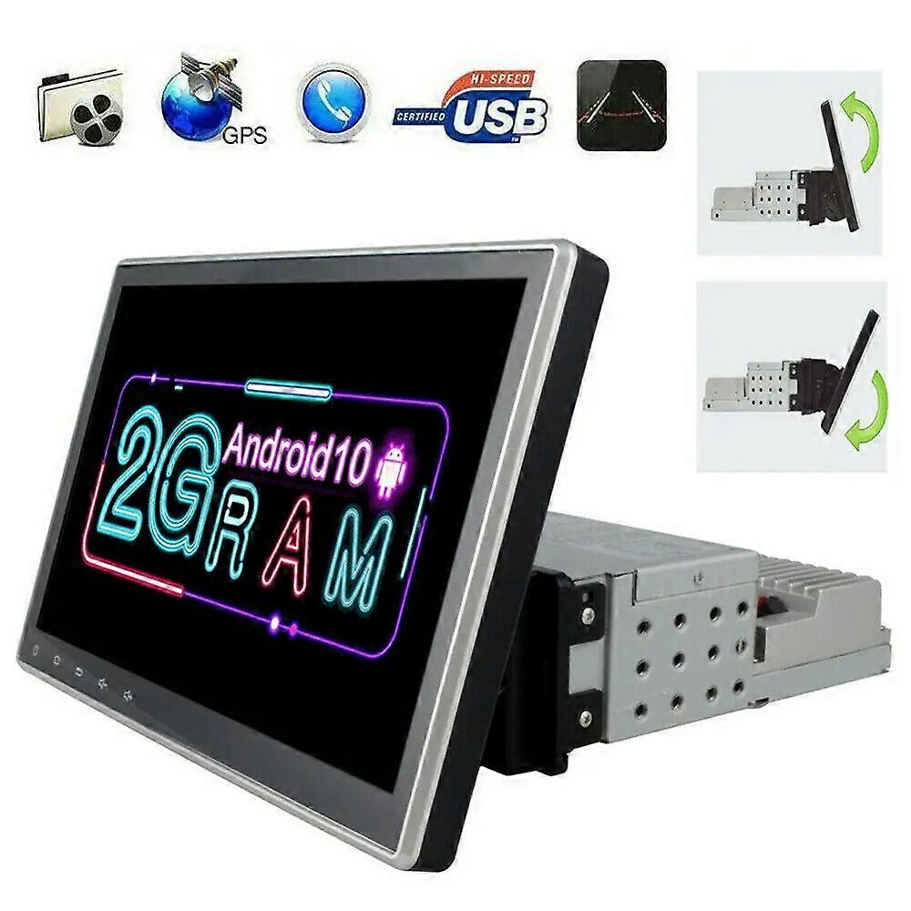 Android 10 Rotatable 10.1in Screen Car Stereo Radio GPS WIFI Player Mirror Link Car Multimedia Video Player 1Din Head Unit