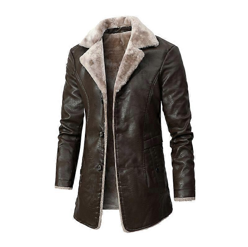 Men's Bomber Coat Sherpa Lined Leather Jacket