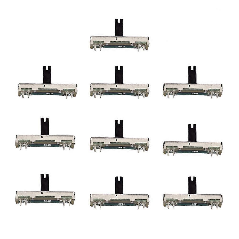 10 Pcs B50k Resistor Potentiometer Slide Potentiometer 50k Slide Potentiometer