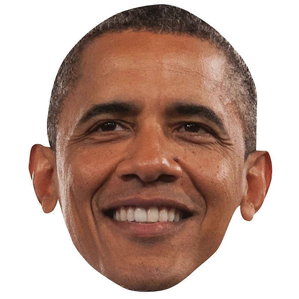 Barack Obama kändismask, platt kortansikte