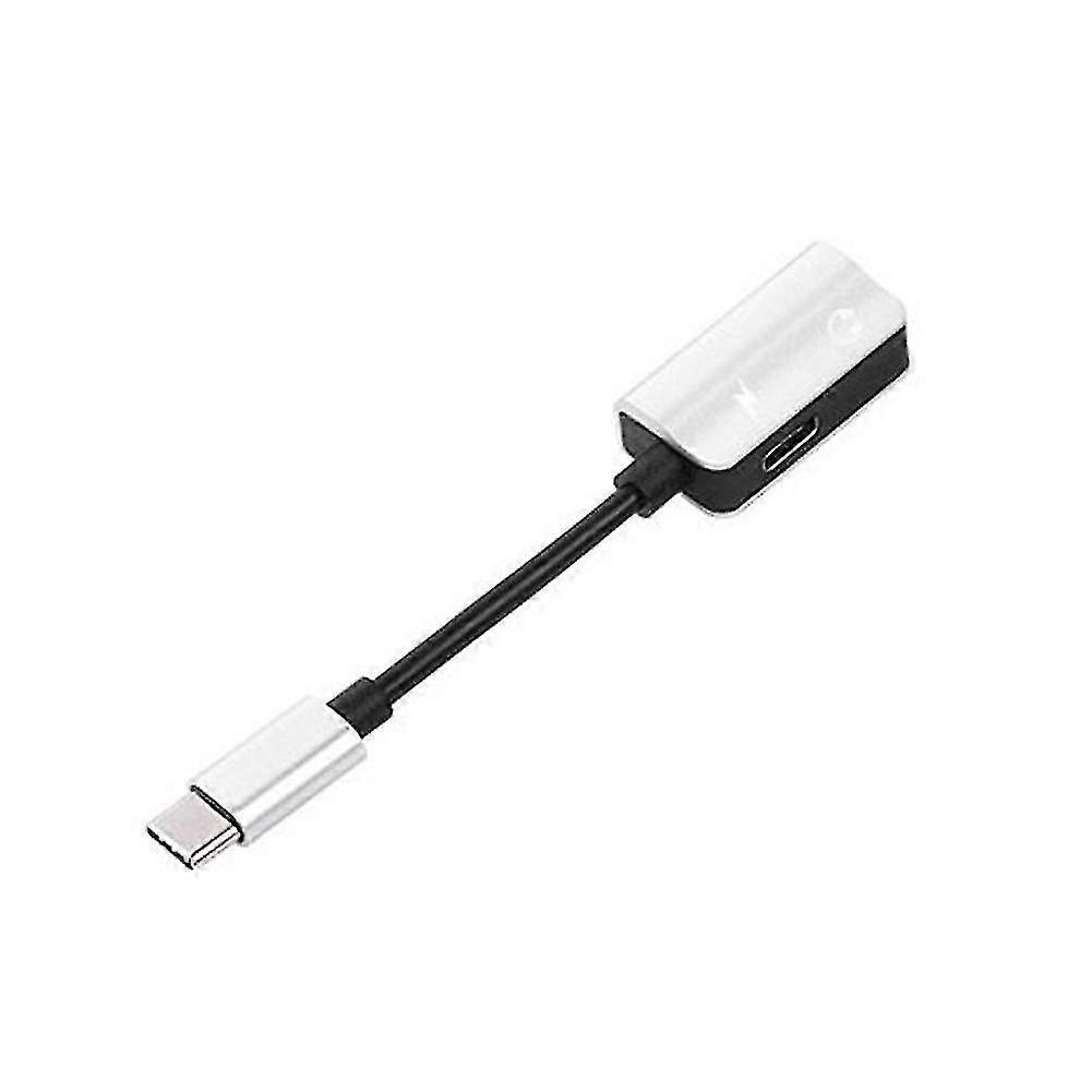 Usb-c Type-c To 3.5mm Jack Aux Headphone Audio Splitter Charging Adapter Cable