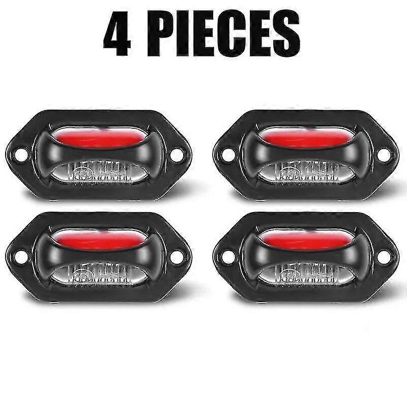 12v 24v משאית נגרר הוביל אורות סמן צד שני צבעים מנורה משאית טרקטור קרוואן בצד פינוי לה