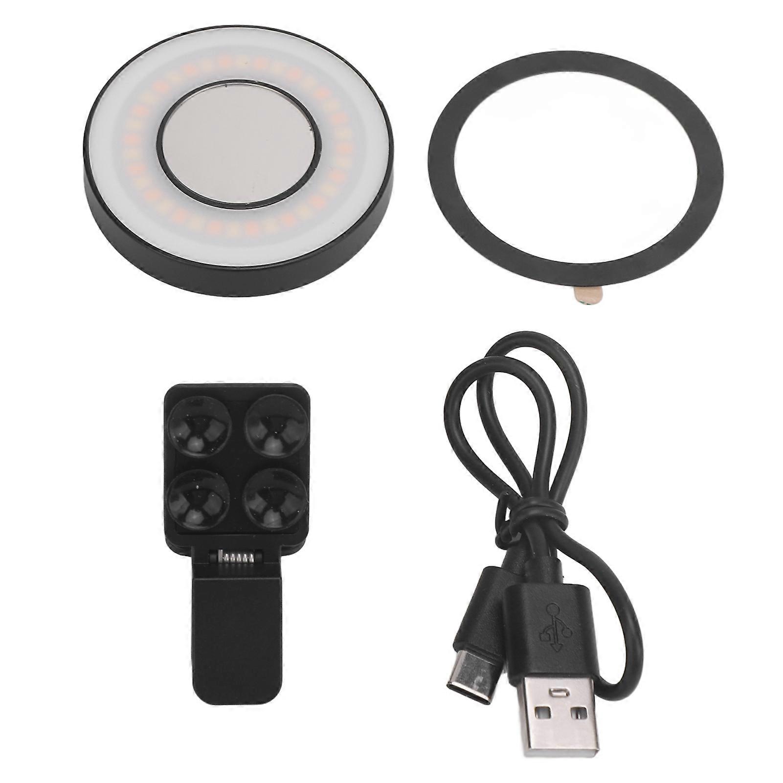 Magnetic Selfie Light for Phone 2500‑9000K Rechargeable 36 LED Fill Light with Clip for Selfies Video Conferences Vlogging