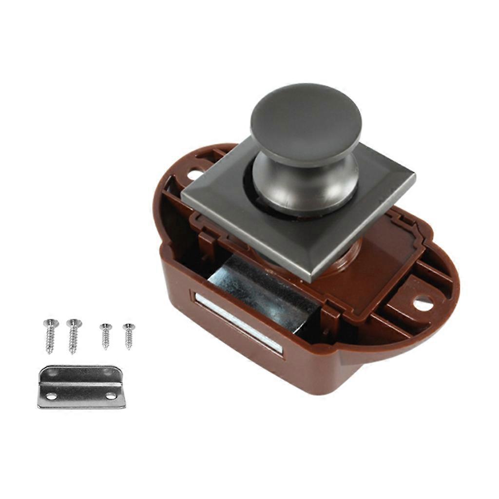 Push Button Latch Cabinet Door Catch Keyless Cupboard Locks for RVsCaravan Yacht