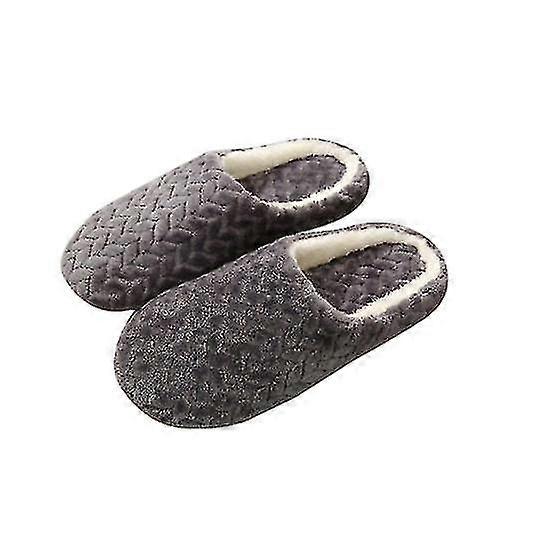 Comfortable Home Suede Platform Cotton Slippers