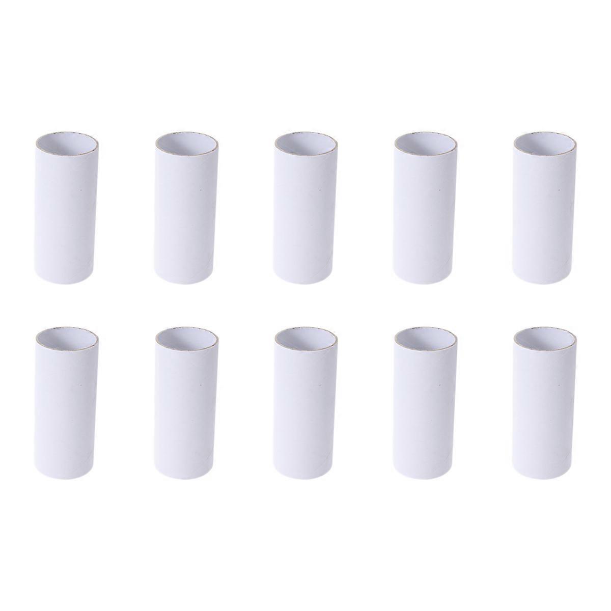 20PCS Craft Rolls Creative Fun DIY Cardboard Tubes (White)