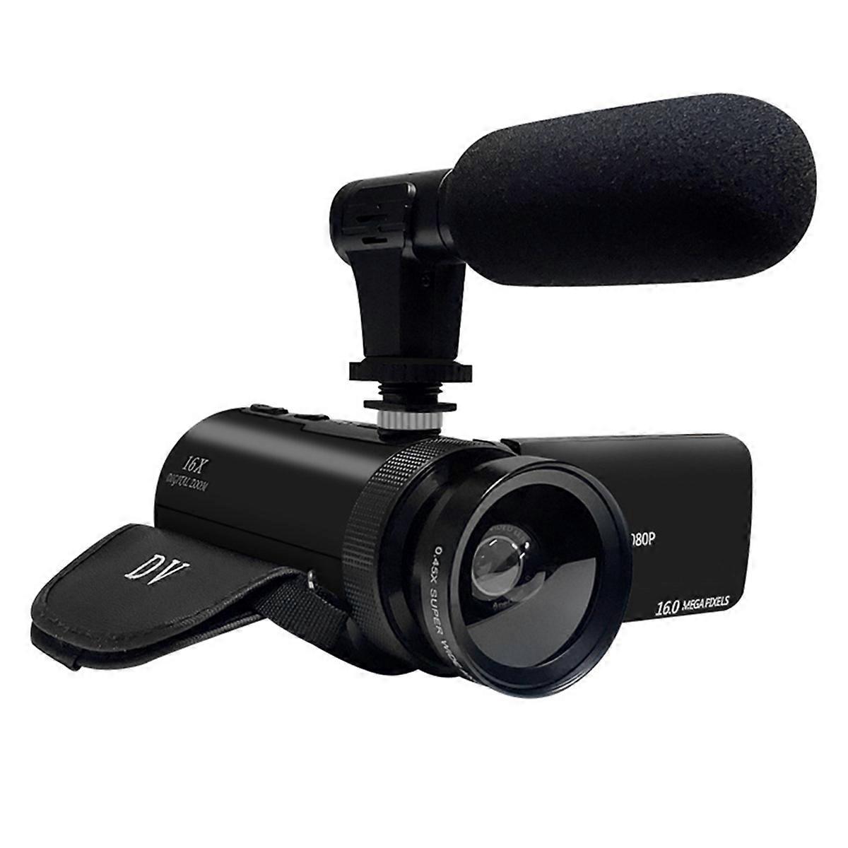 DV Video Recorder Camcorder Audio Recording with Microphone Digital Zoom Video Camera Machine for R
