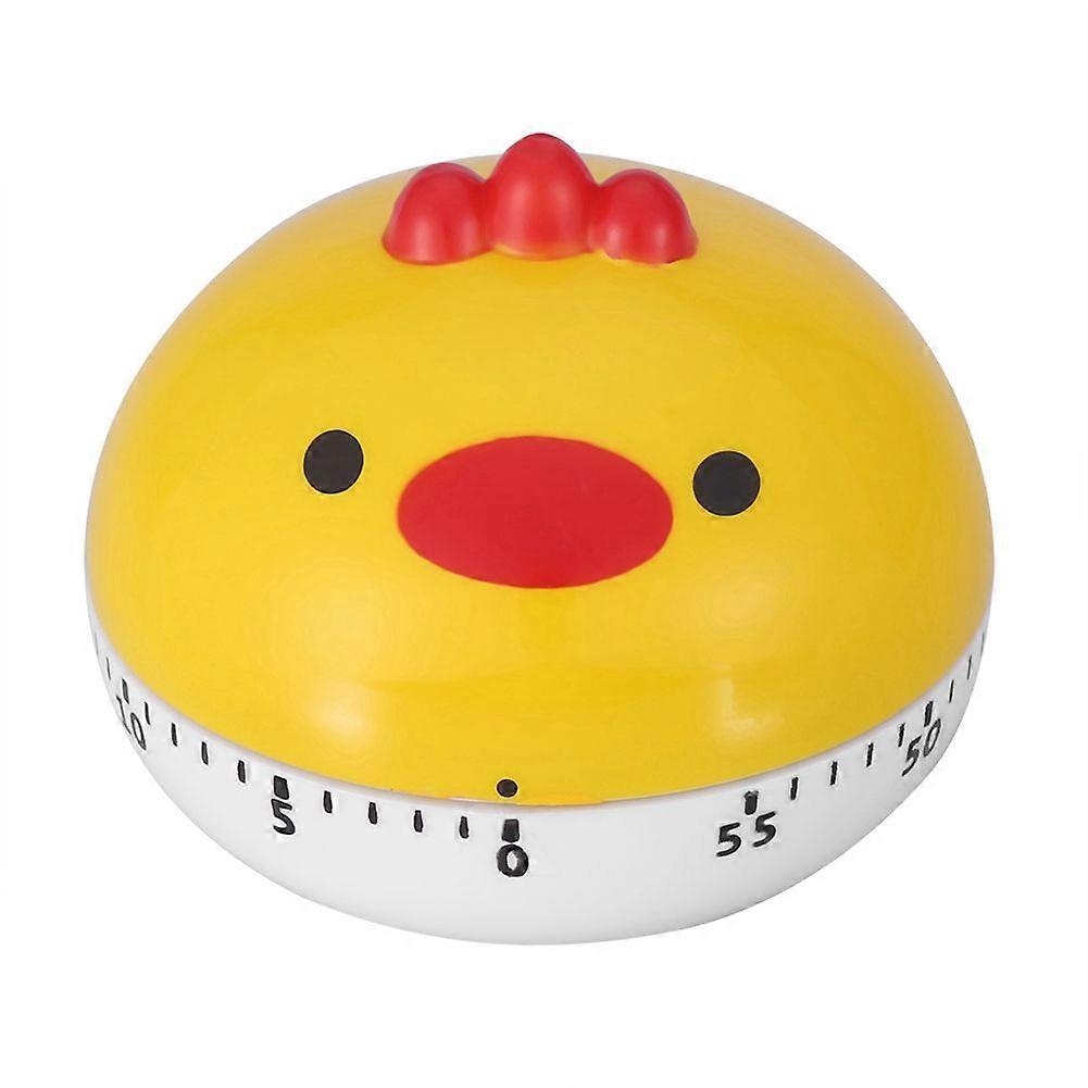 Mechanical Cooking Timer Manual Animal Shape Counters for Kitchen Timing Tool(Yellow Chicken)