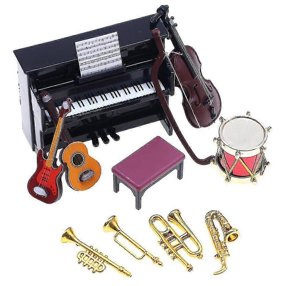 1 Set Of Doll House Instrument Prop Doll House Instrument Decoration Mini Scenes Layout Props